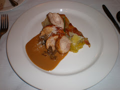 Stuffed tunneled chicken hind quarters