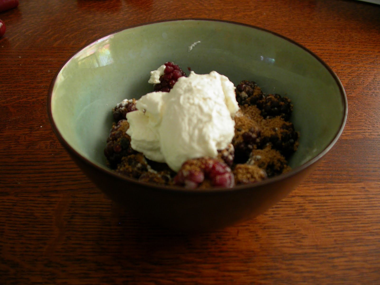 Losing Creek Farm Blackberries and Sour Cream