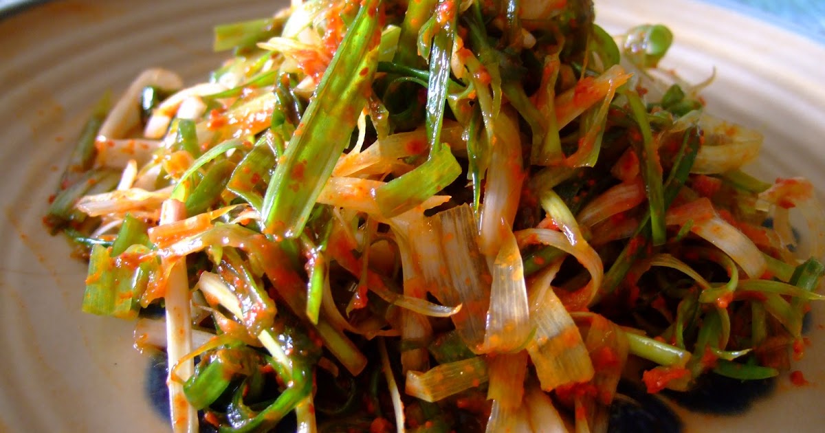 Stylish Korean Recipes & more [Korean] Pachae, Green onion strips