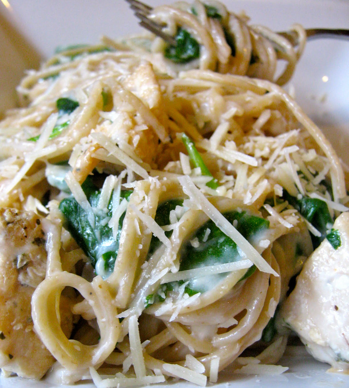 chicken florentine spaghetti greens & chocolate