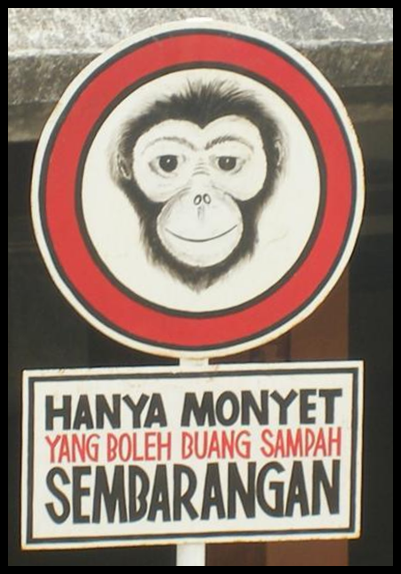 Poster Jangan Buang Sampah Merata Rata