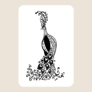 Postcard Set - The Elegant Peacock