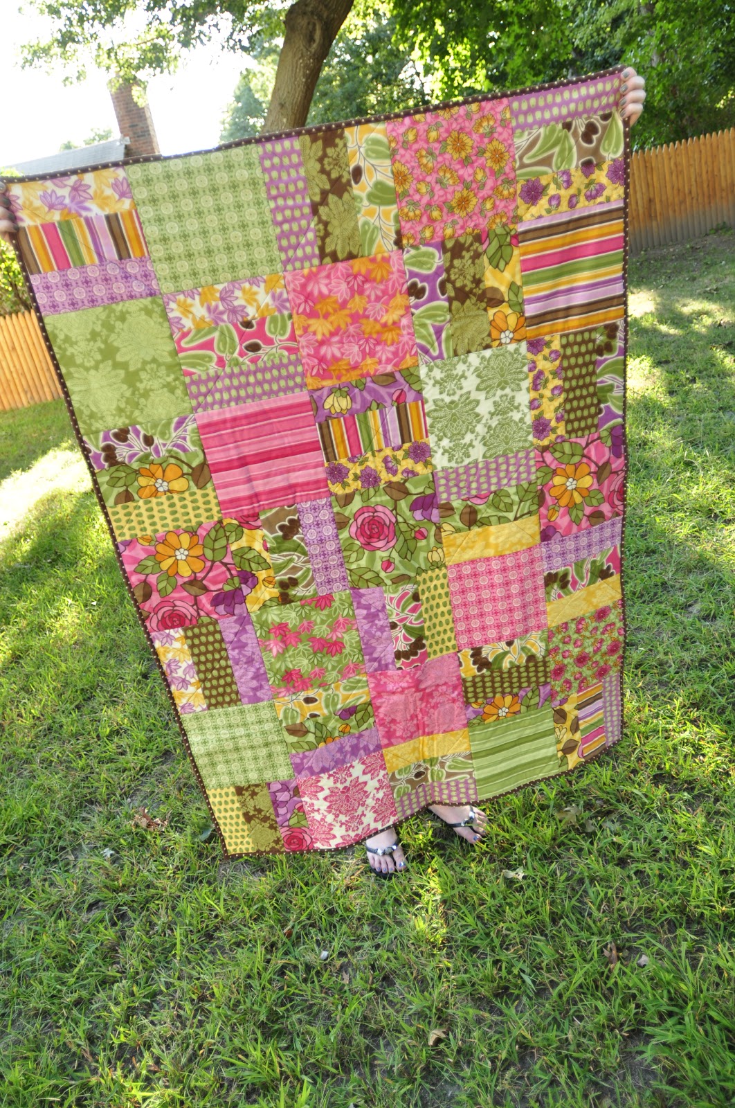 the tiny hummingbird Layer Cake Quilt