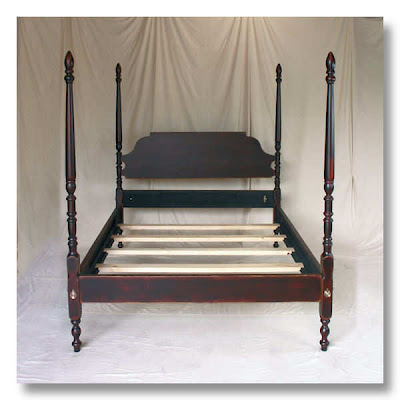 Custom Handmade Beds on American Headboard And Is Shown Below On A Cherry Pencil Post Bed