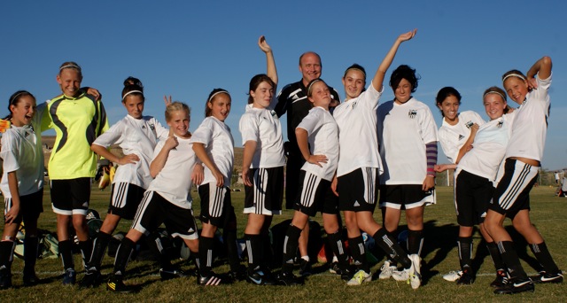 Truckee Pride girls soccer and coach Jason Matthews