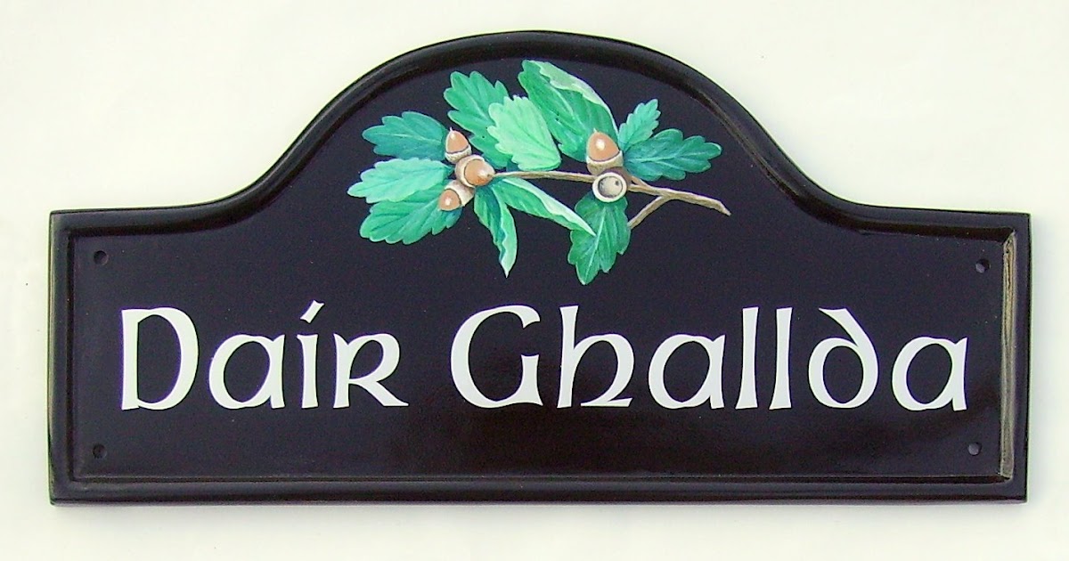 Pictorial House Signs from Yoursigns Ltd House Sign with Irish font