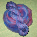 Finished Yarn From Painted Roving
