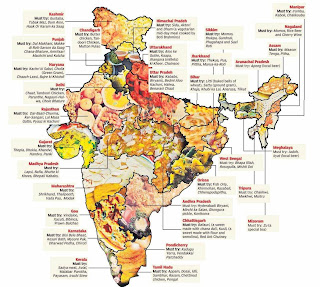 Food Chart Of Indian States