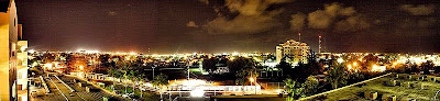 Belize city at night
