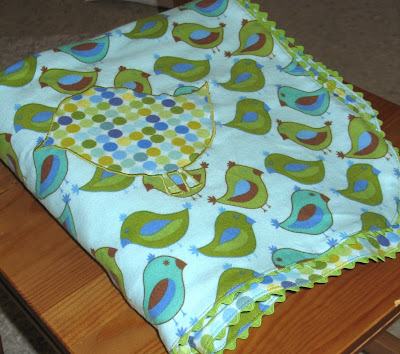 Self Binding Baby Blanket Tutorial - Sew Much Ado