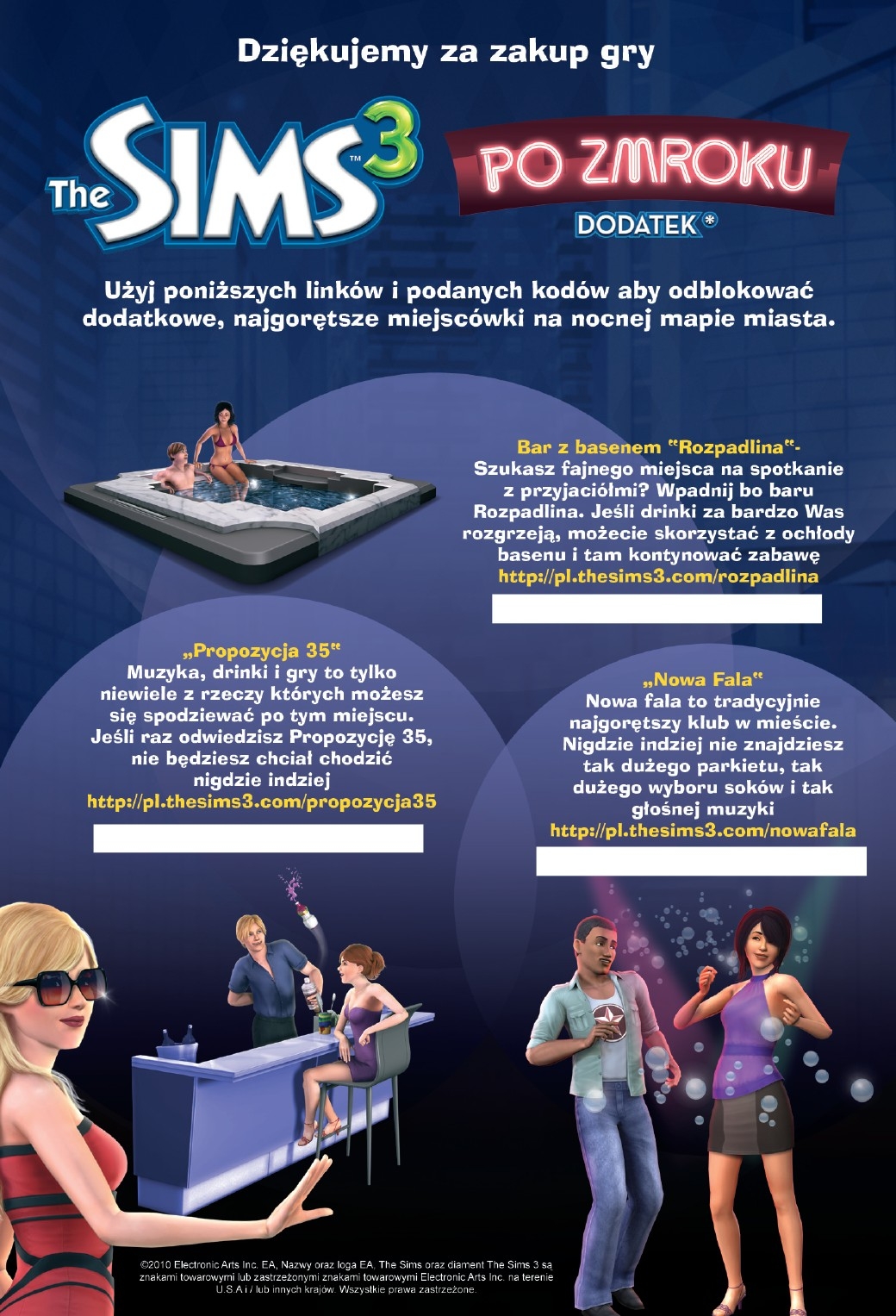 The Sims 4 and 3 by Bozena The Sims 3 Po zmroku (dodatek do gry