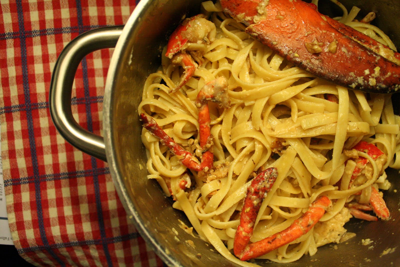 Buttered Up Lobster pasta with cheese sauce