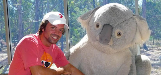 Aquí estoy yo con un Koala en Australia