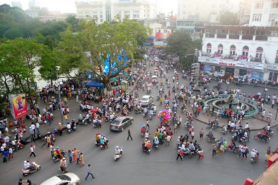 Así se ve la ciudad de Hanoi, en Vietnam