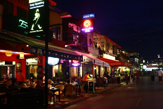 Calle principal de Siem Reap