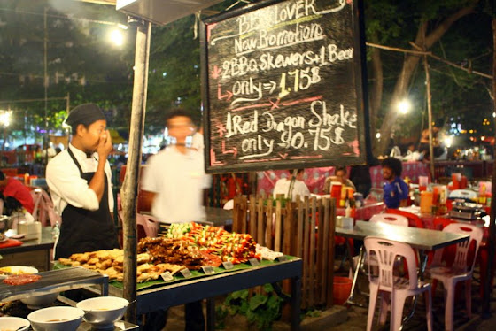 Carritos de comida en Siem Reap
