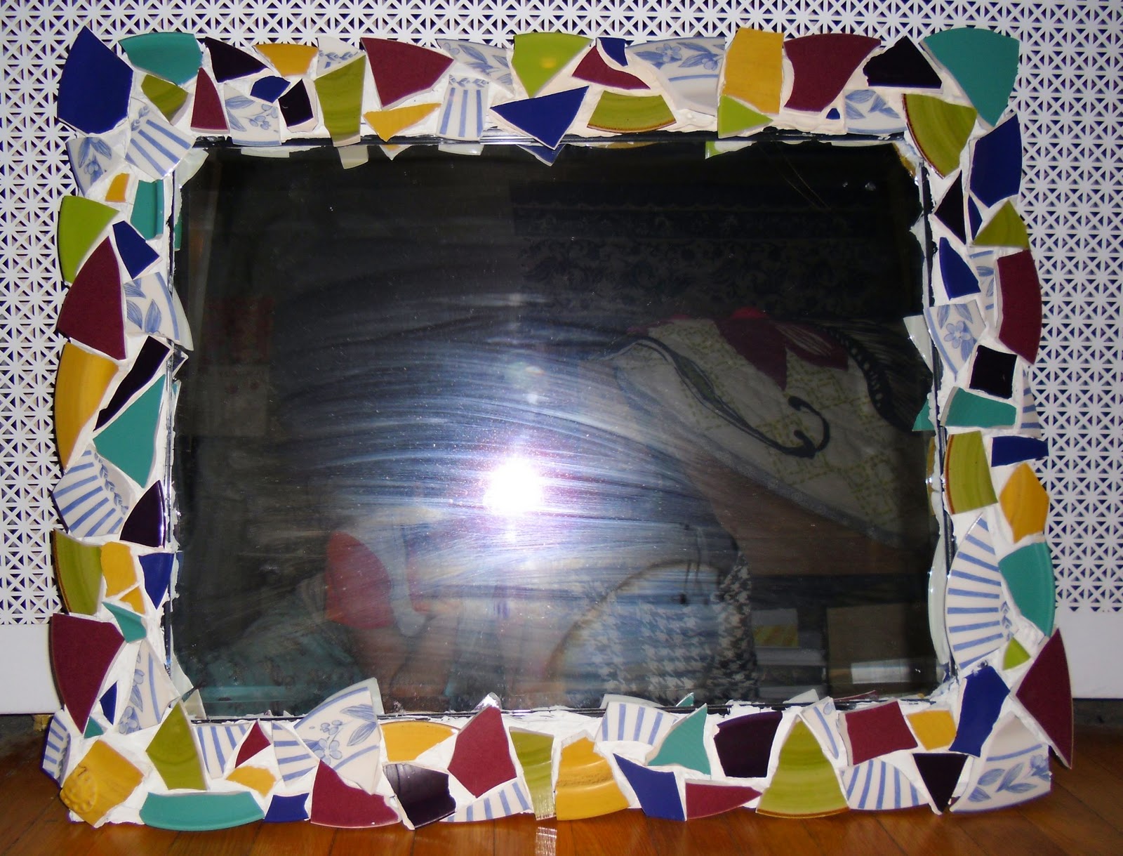 Life According to Jes Do It Yourself Mosaic Plate Mirror