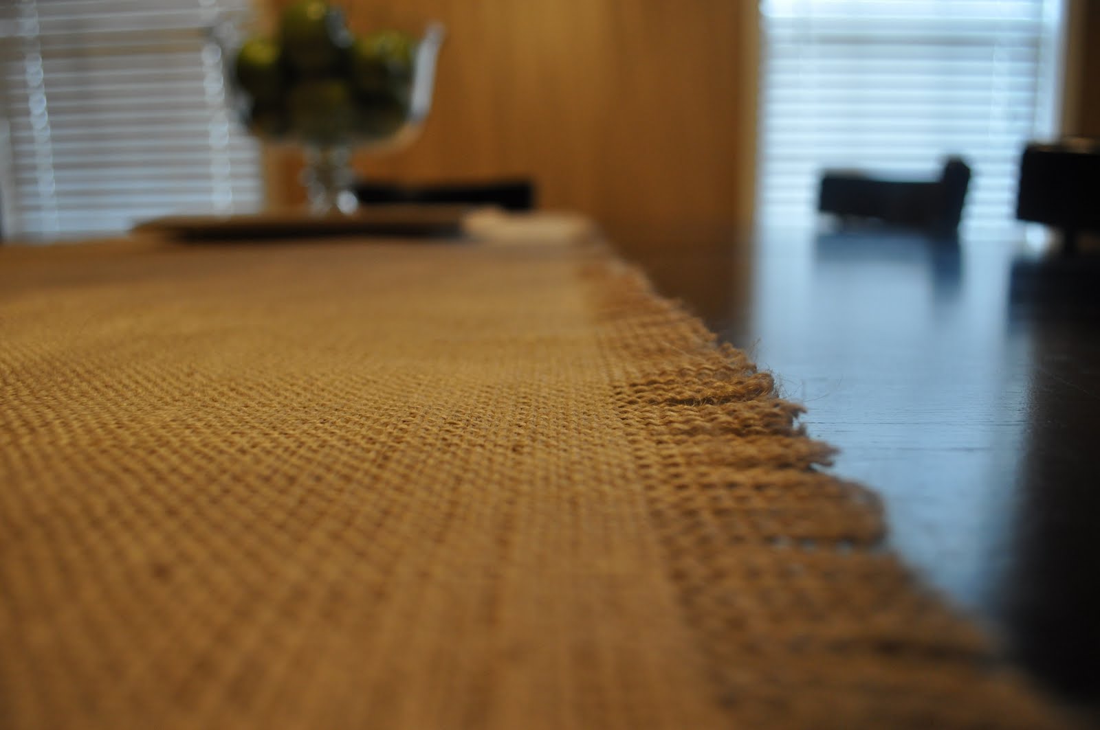 A Very Blessed Nest Burlap Table Runner in under 10 minutes!