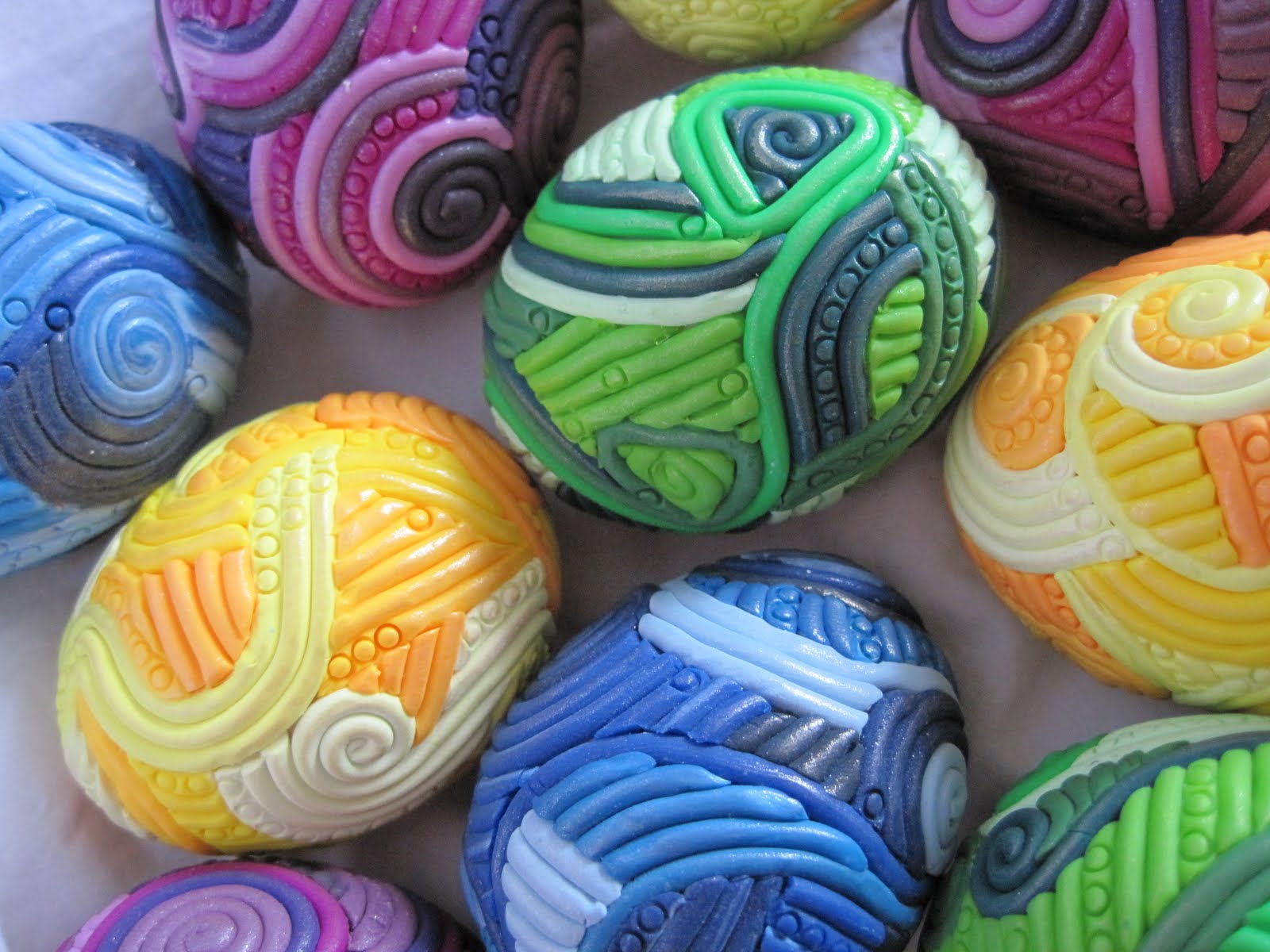 Clay Easter Eggs