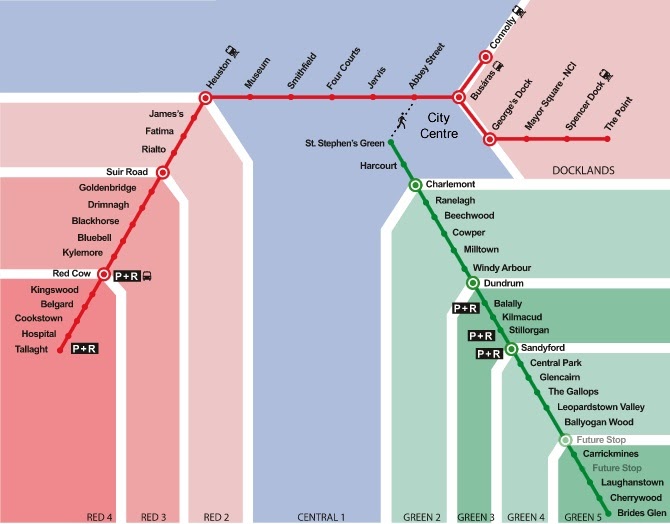 Irish Experience Transporte em Dublin LUAS