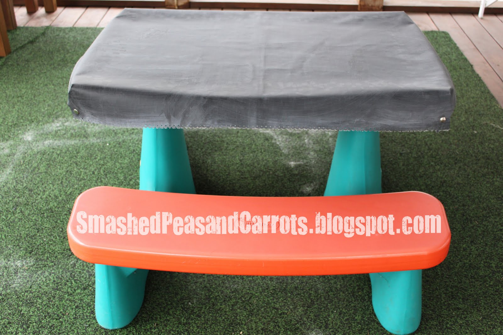 ChalkCloth Table Cover Tutorial Smashed Peas & Carrots