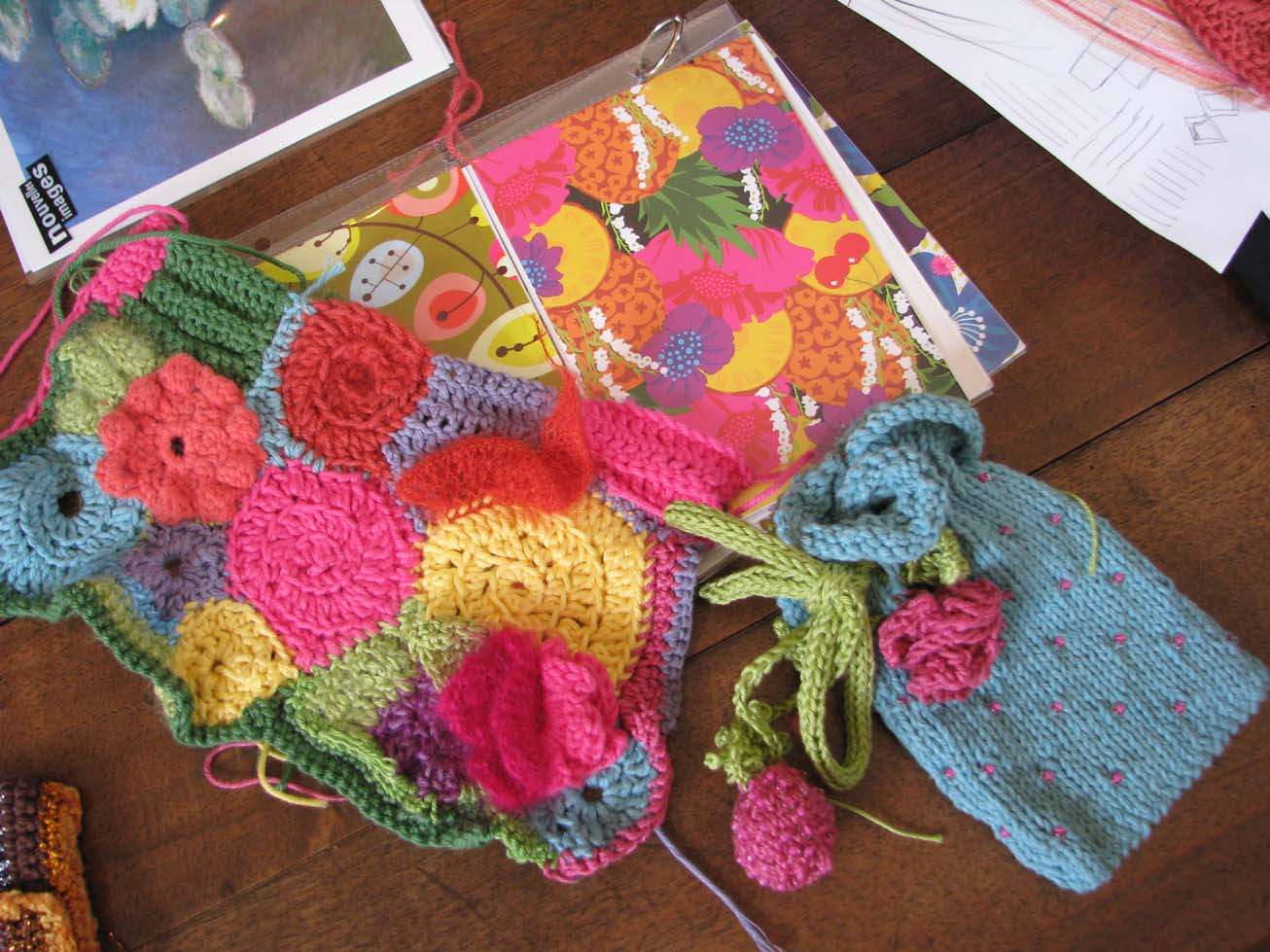 Knitting and crochet and retreats The projects from the