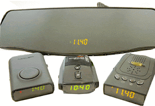 Cheetah GPS Mirror, Navalert, Whistler RLC-100 and Cheetah C100 red light camera detector models