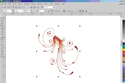 Put the file in to corel draw