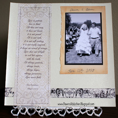  and a little vintage designwise for our wedding scrapbook