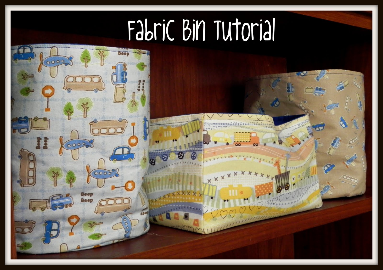 Crazy Craft Bugs Fabric Bin Tutorial