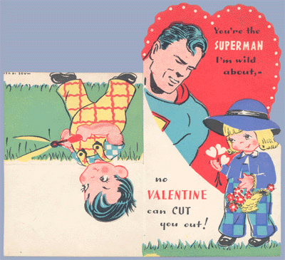 Vintage Valentine Museum: You're the SUPERMAN - DC Comics hero