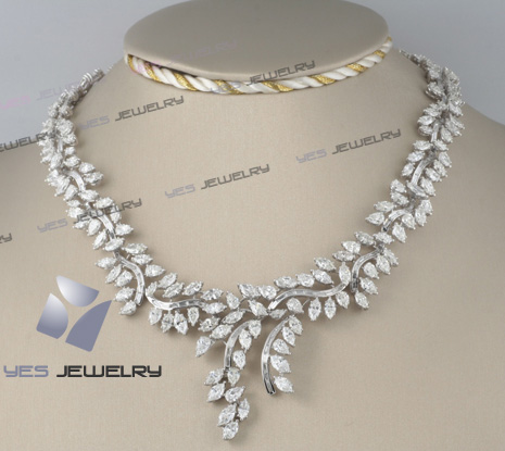 Modern Diamond Necklace