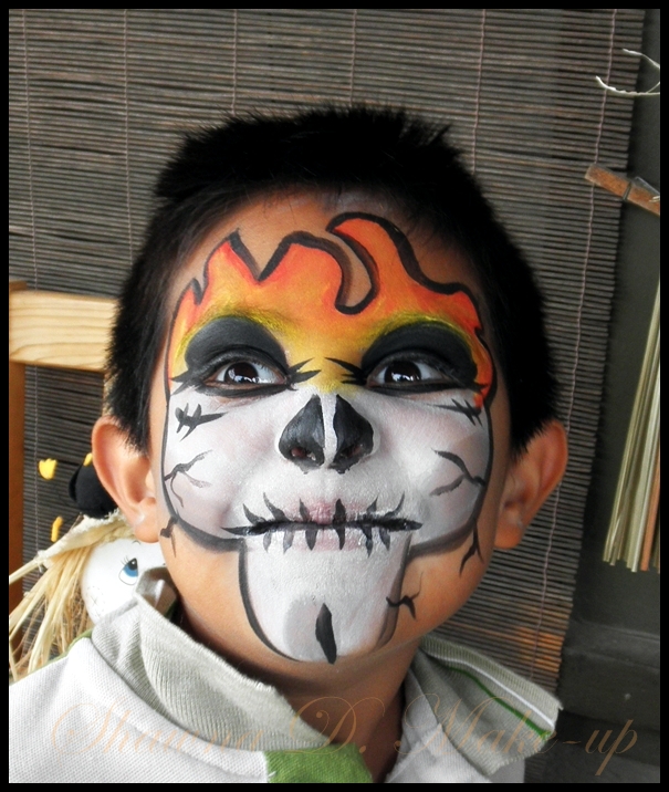 Shawna D. Make-up: Scary Halloween face painting ideas for boys