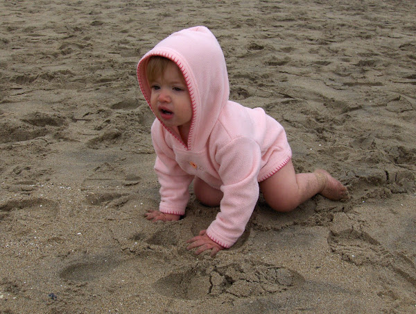 Norah at the beach