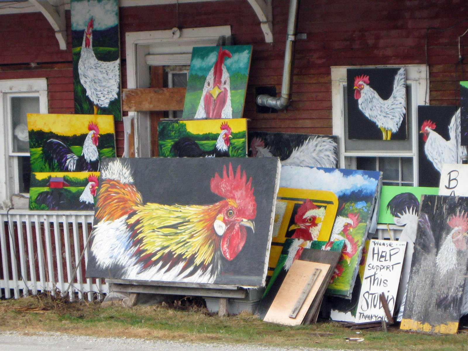 Anna Q's Attic The chicken painting artist of Danby, Vermont