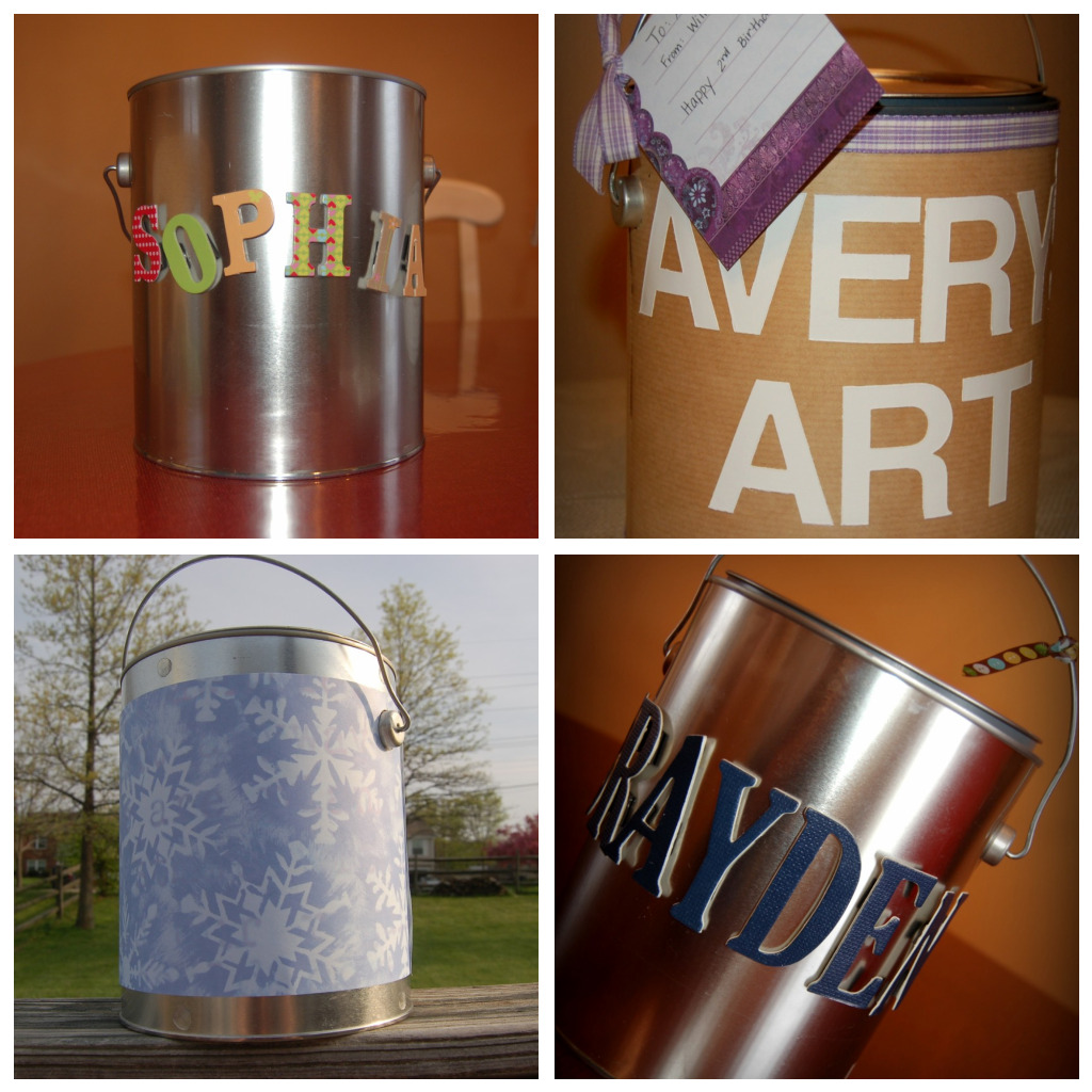 I've done various versions. I started with an empty paint can found at