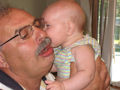 Givin Grandpa Kisses!