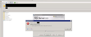 Cannot generate SSPI context