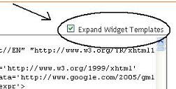 check Expand Widget Templates
