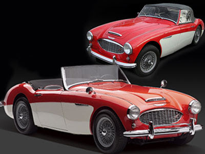 The Austin Healey 3000 was the replacement car for the Austin Healey 