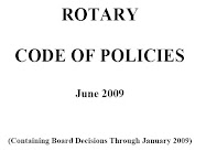 Rotary Code of Policies