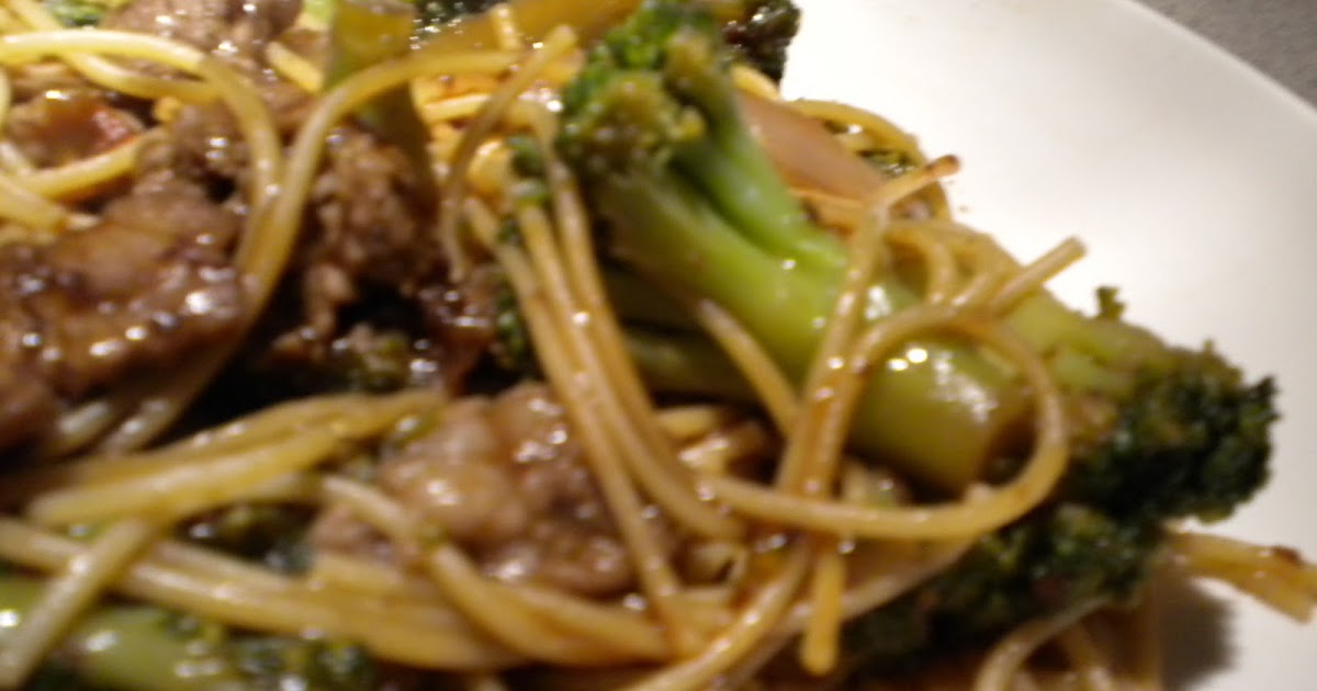 In My Kitchen Beef and Broccoli Lo Mein