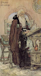 St Nestor the Chronicler, by Nesterov