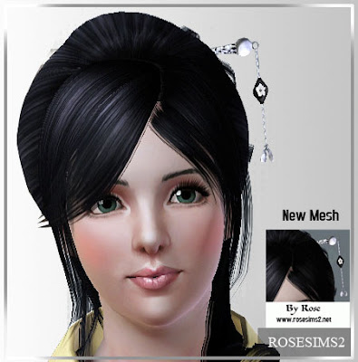 Rose hair accessory.