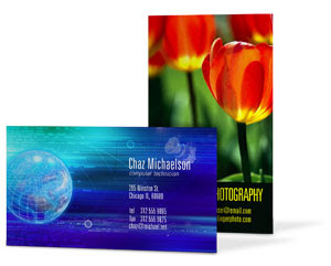 GotPrint vertical business card and horizontal business card