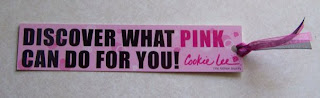 Discover what pink can do for you bookmark for empowering women conference