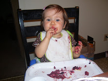 Eating her Birthday Pie!