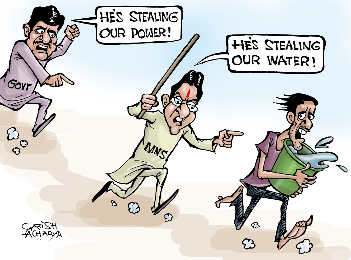 Cartoon People Stealing