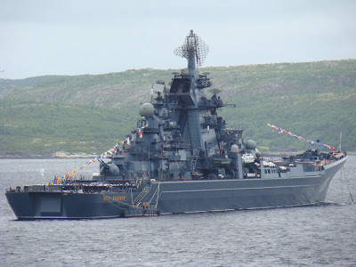 russian peter great warship ship