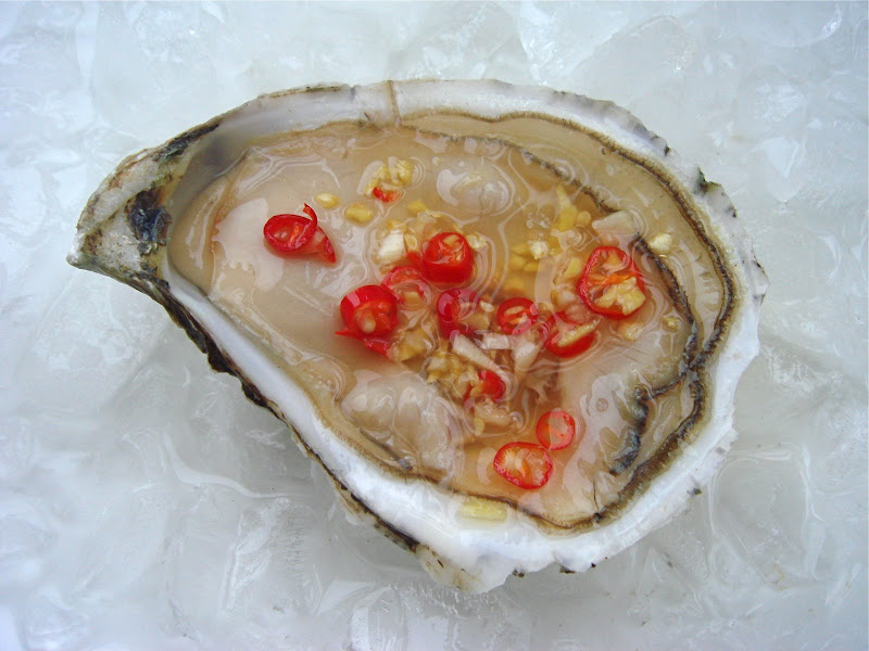 Oyster With Vietnamese GingerLime Sauce